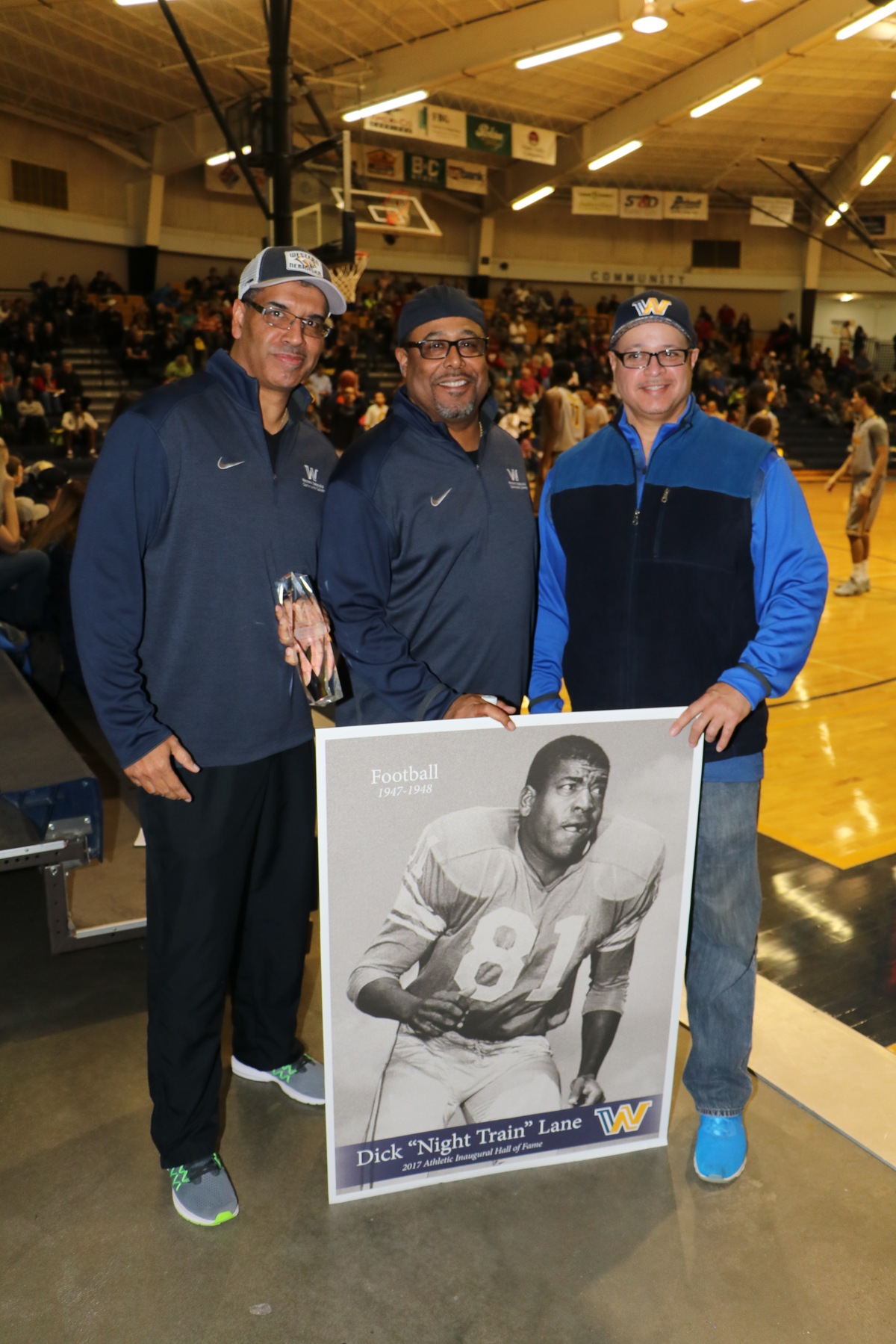 Dick "Night Train" Lanes sons at the 2017 Hall of Fame Induction Ceremonies.