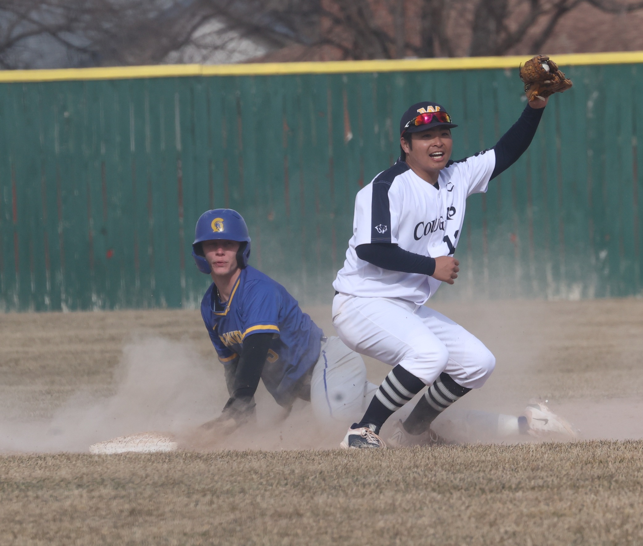 Action against Trinidad earlier in the season.