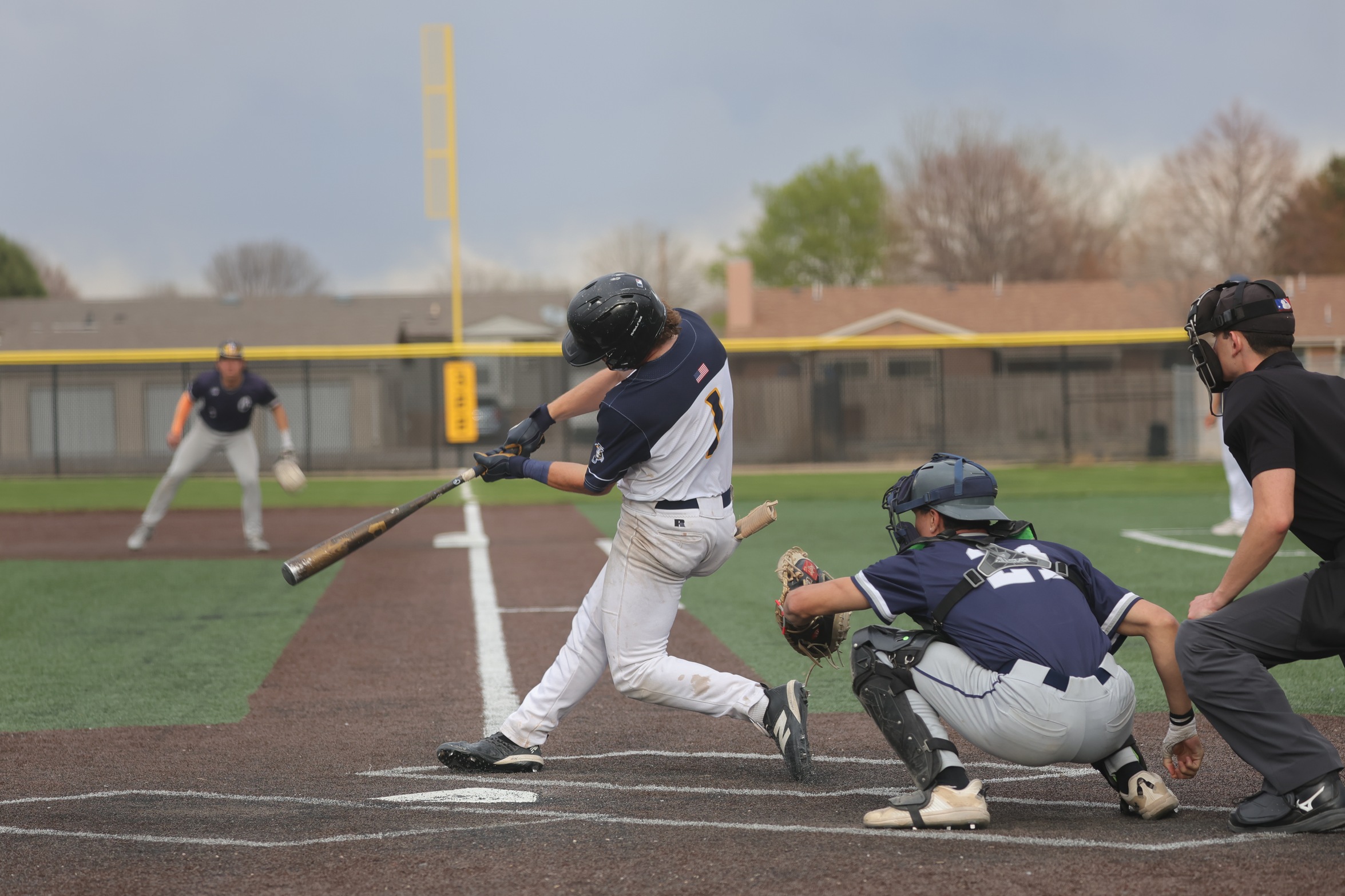 WNCC makes contact for his third home run of the game to give the Cougars the 15-5 walk-off win in game two against Otero.