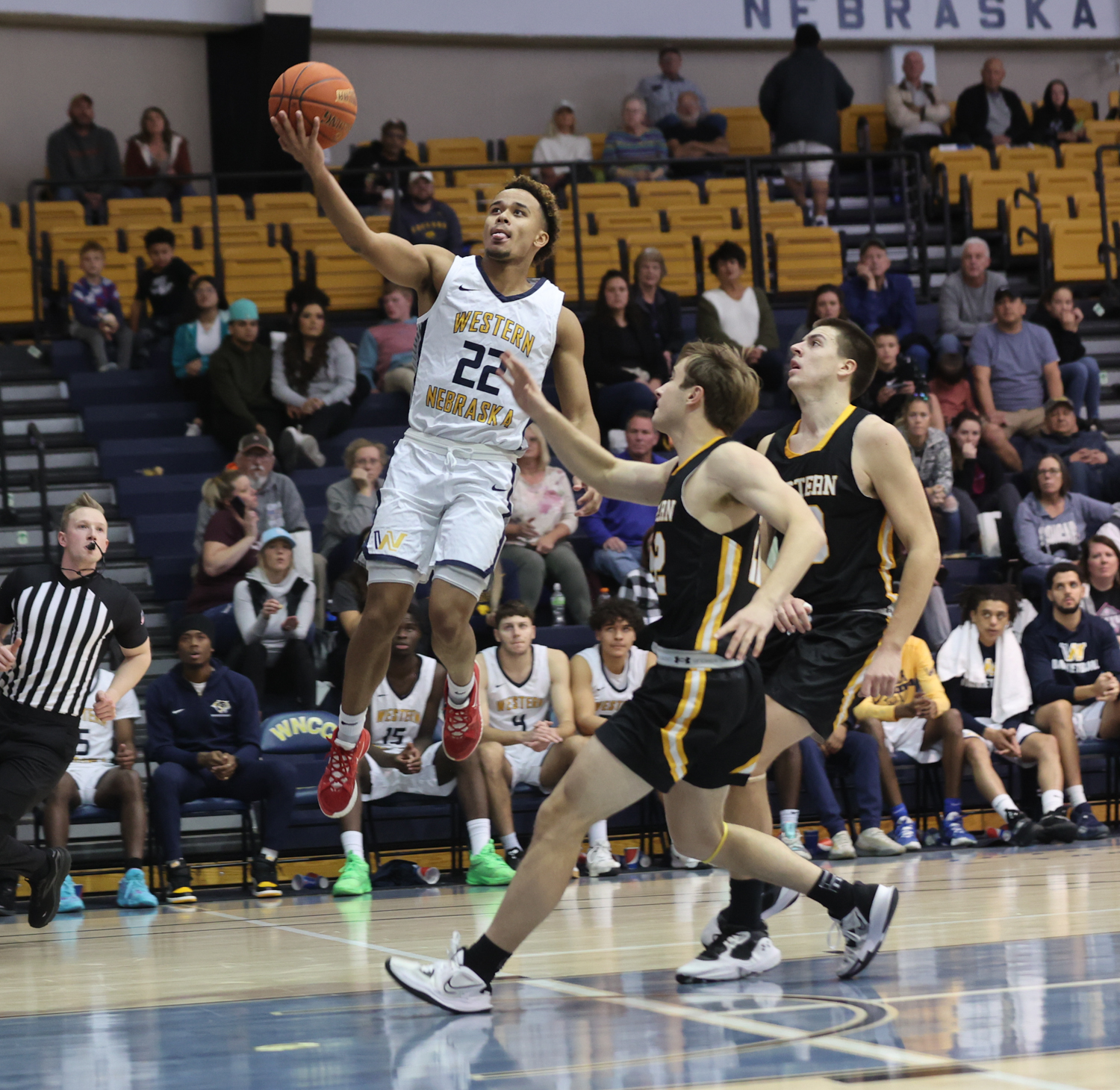 Basketball action from first semester.