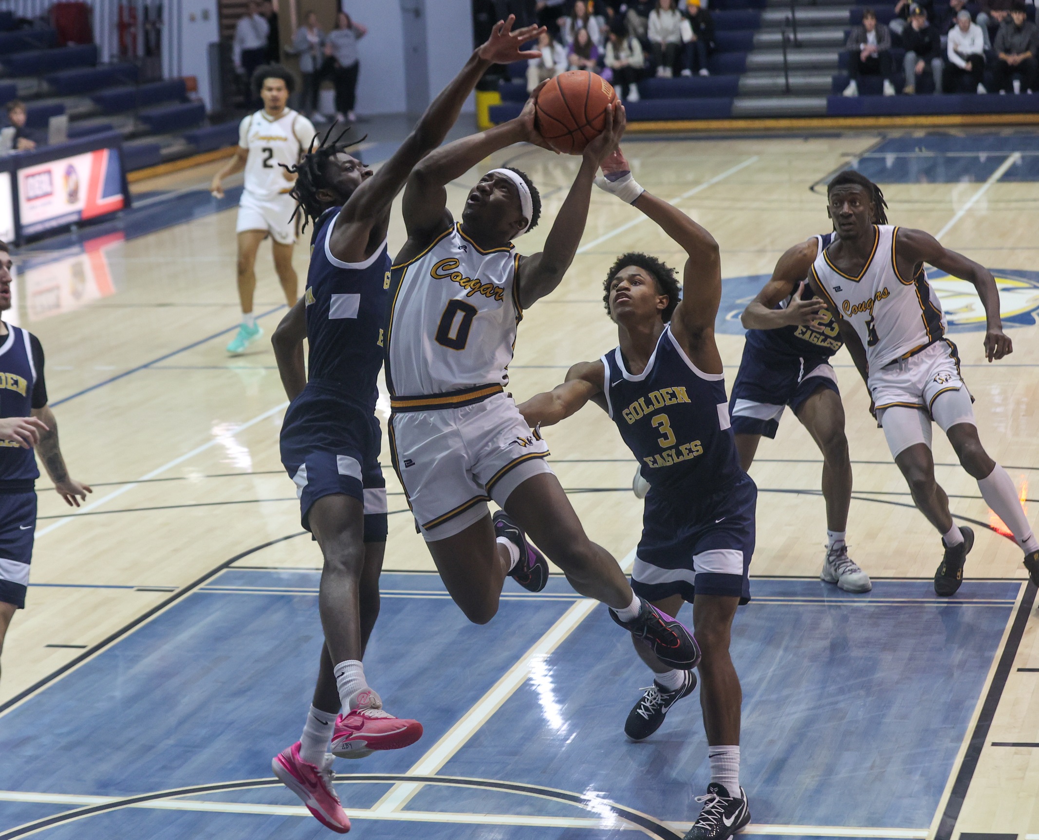 JJ Harris goes up for a shot in the paint.
