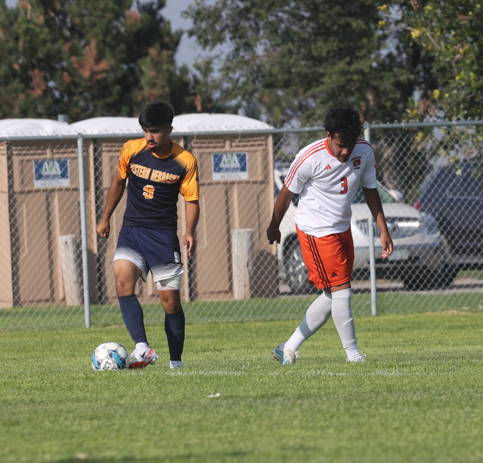Action between WNCC and Central Wyoming men.