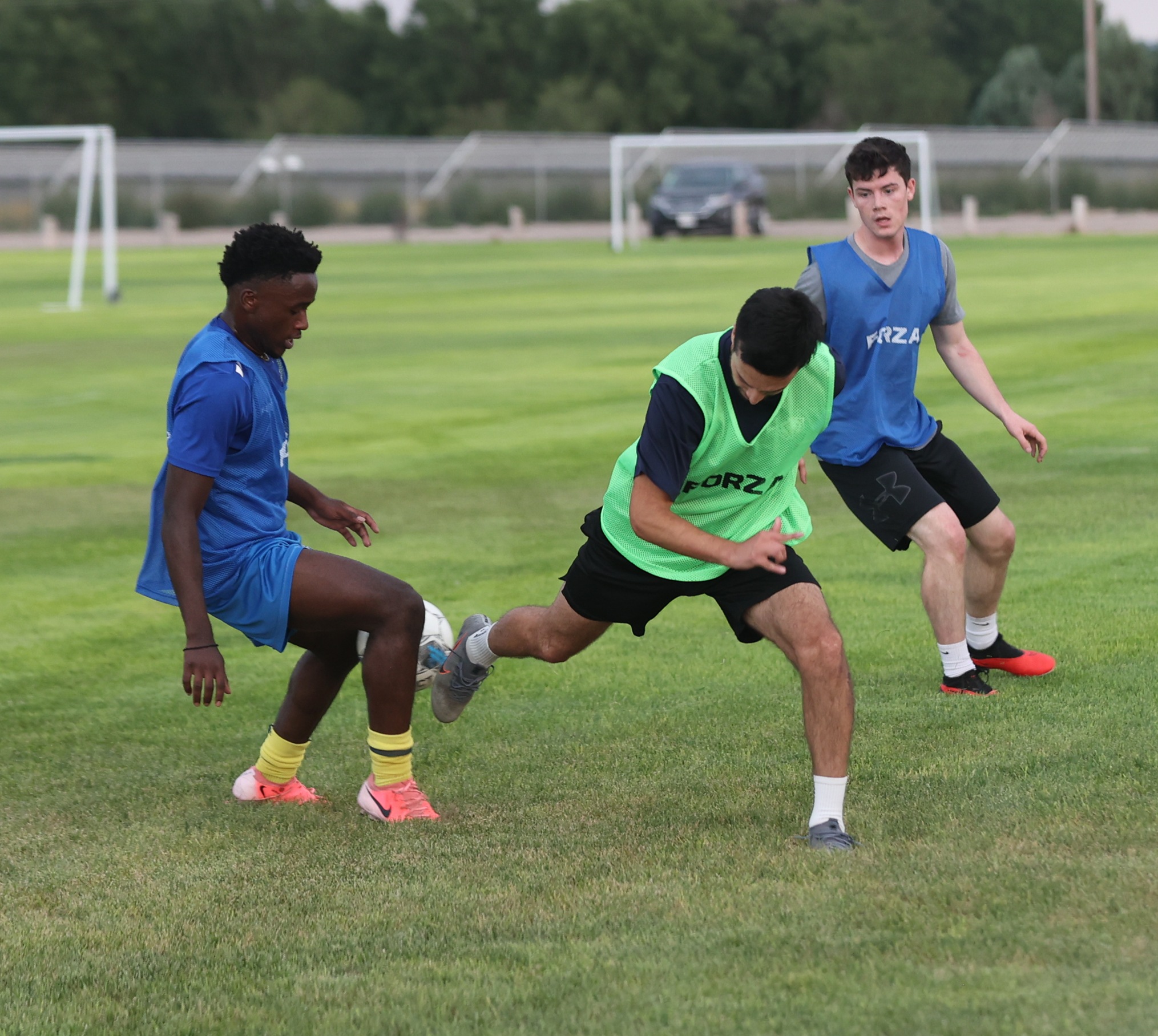 Men's team in practice over the weekend.