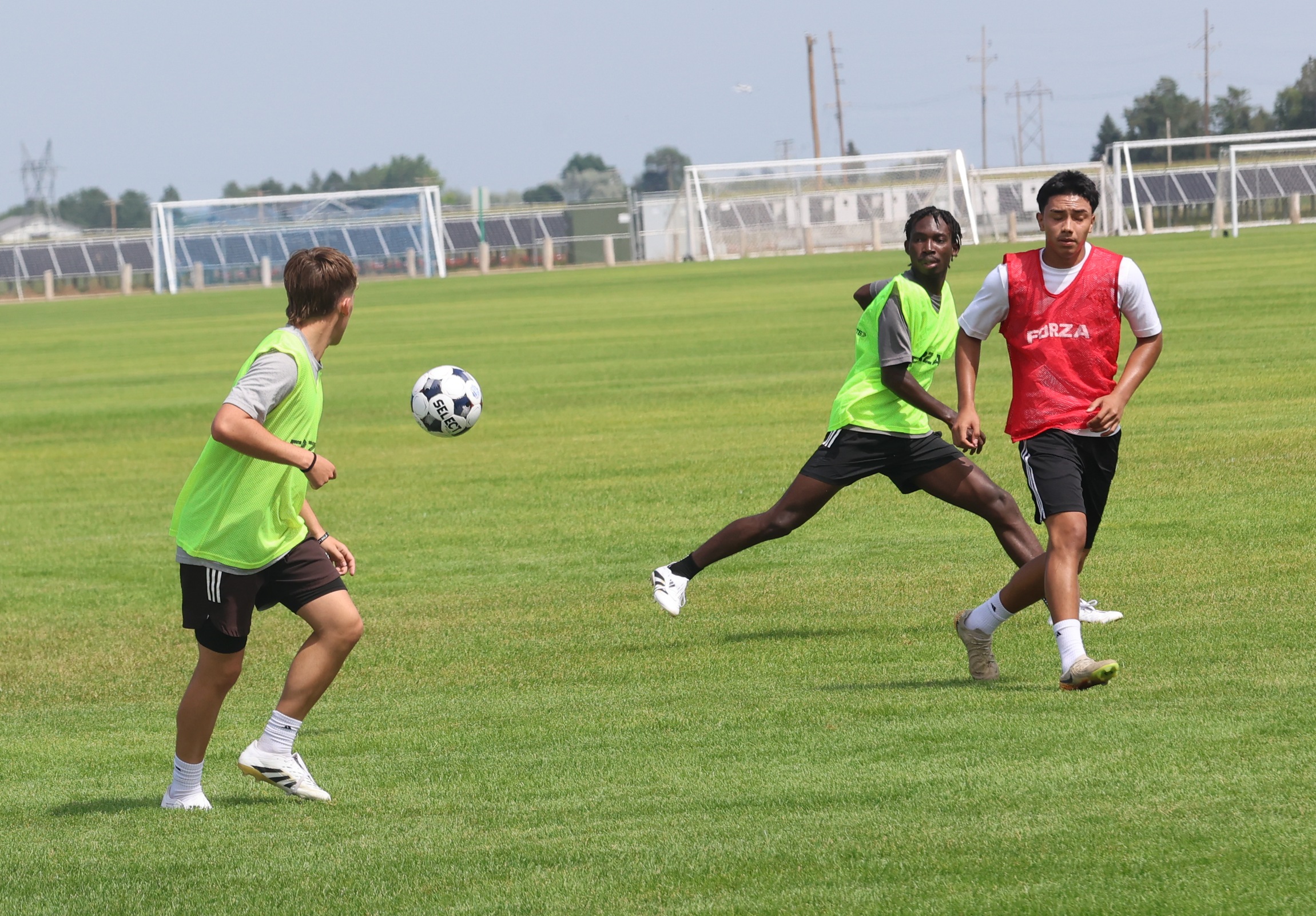 Action in practice on Saturday, August 2 at Landers Soccer Complex for the 2025-26 WNCC men's soccer team.