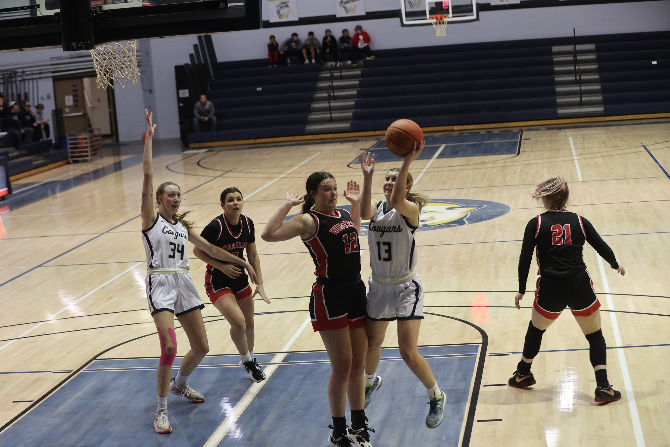 Bre Fowler goes up for a shot.