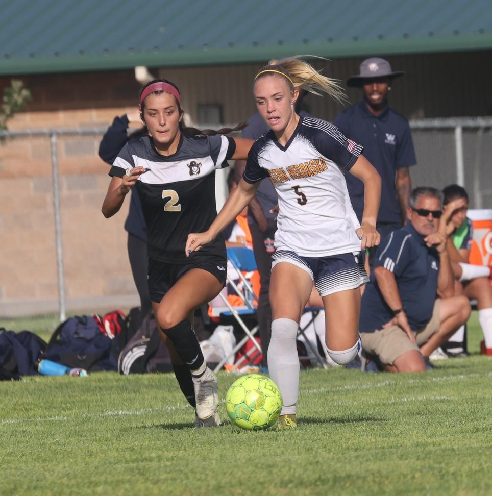 Izzy Wright tracks down a ball.