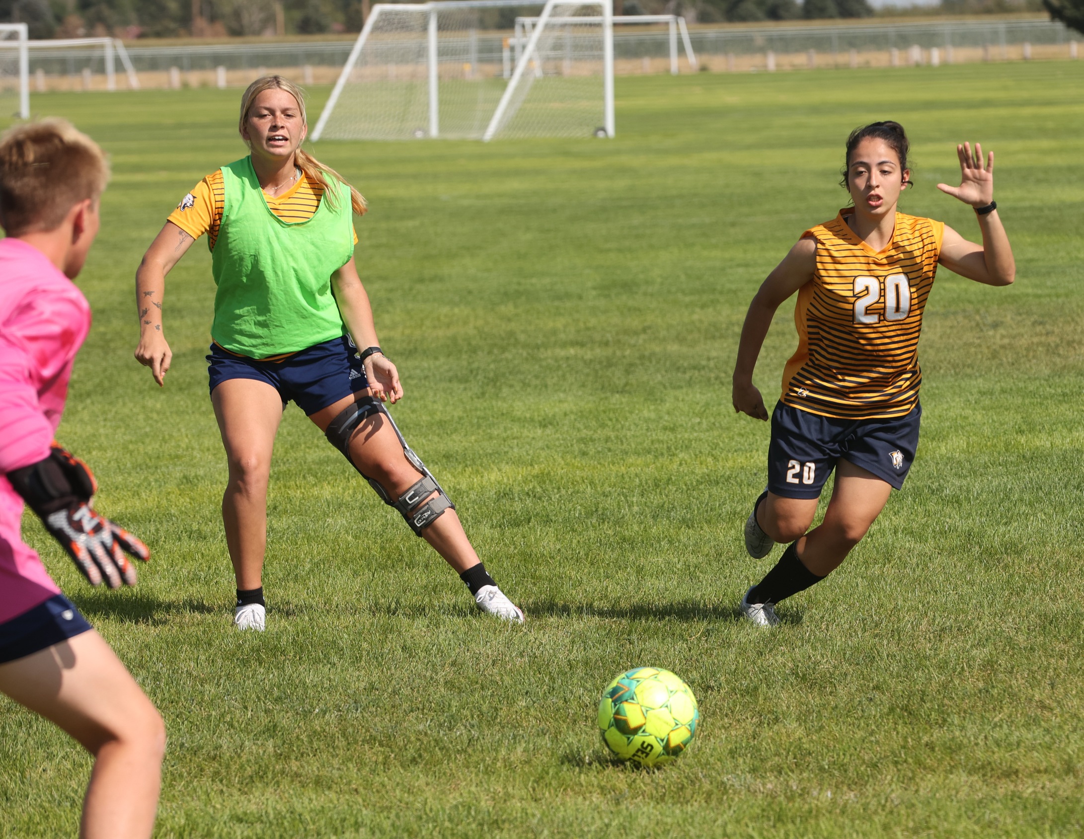 Second practice for Cougar women's soccer.