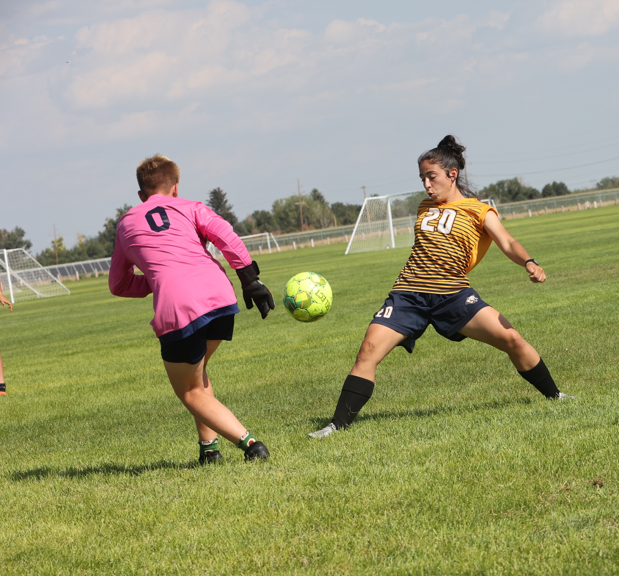 Second practice for Cougar women's soccer.