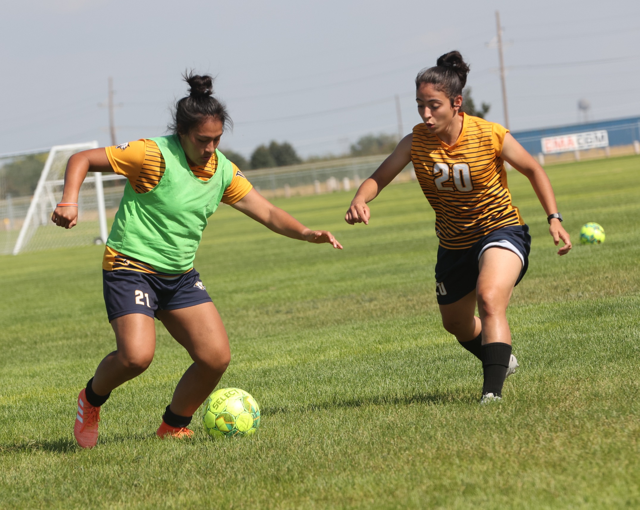 Second practice for Cougar women's soccer.