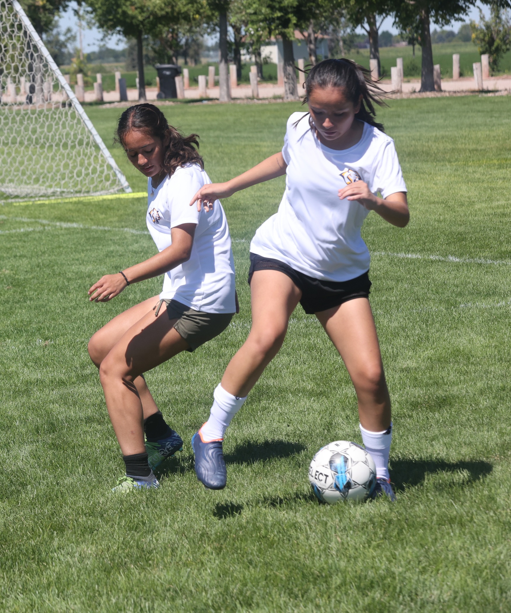 Action in a practice in August.