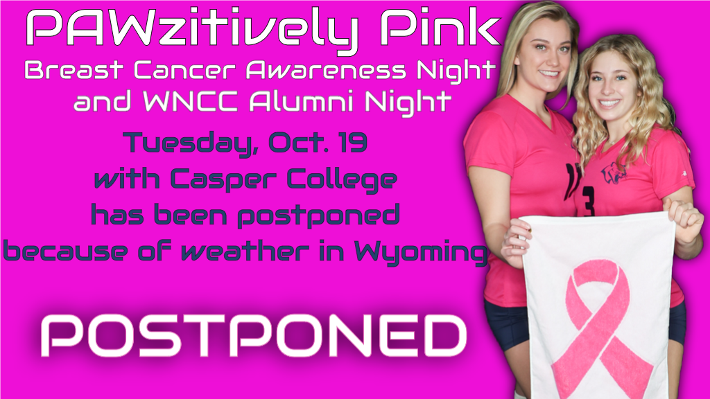 PAWzitiviely Pink Night moved to Friday against Lamar