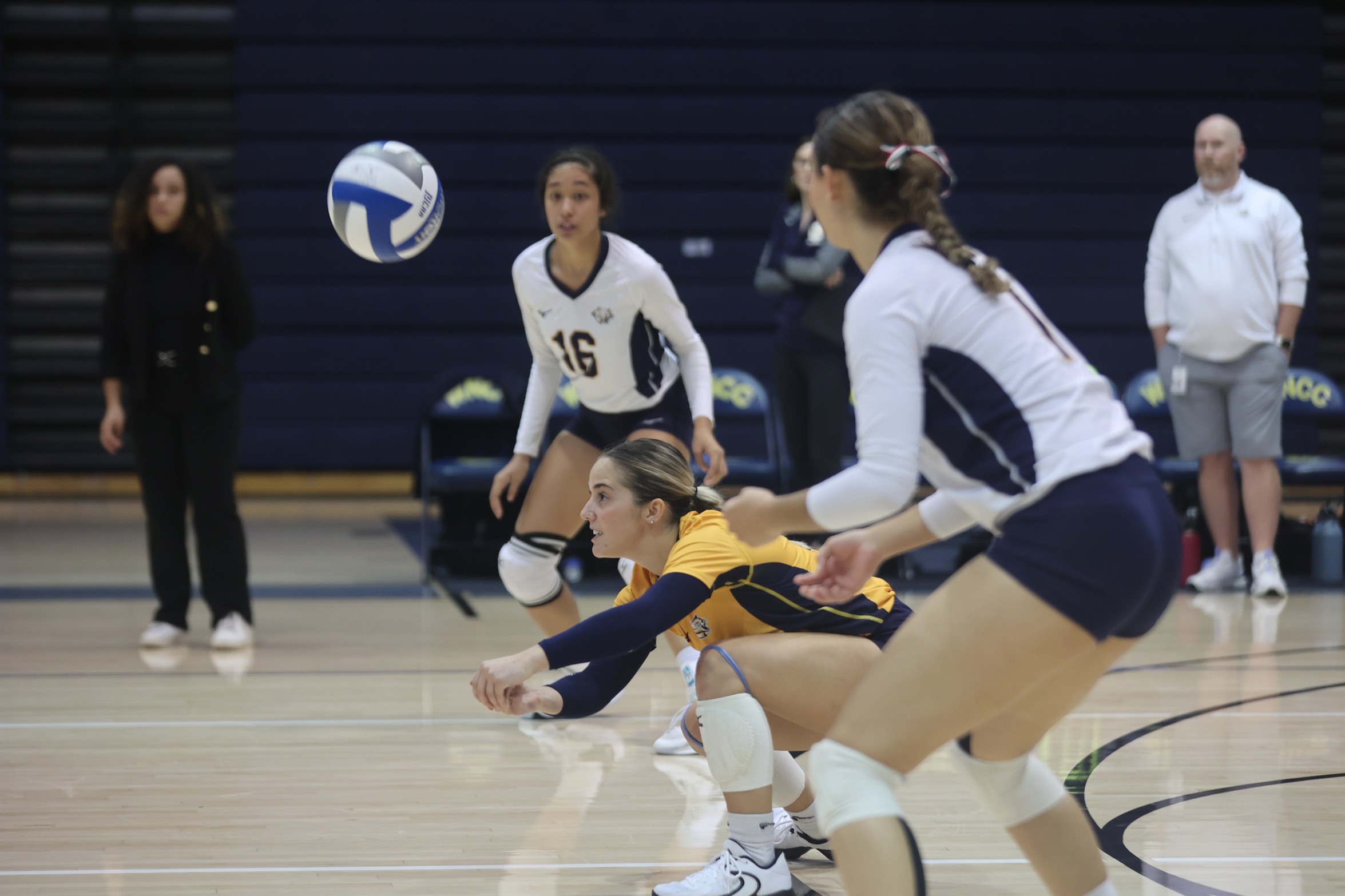 Volleyball action against Central Wyoming