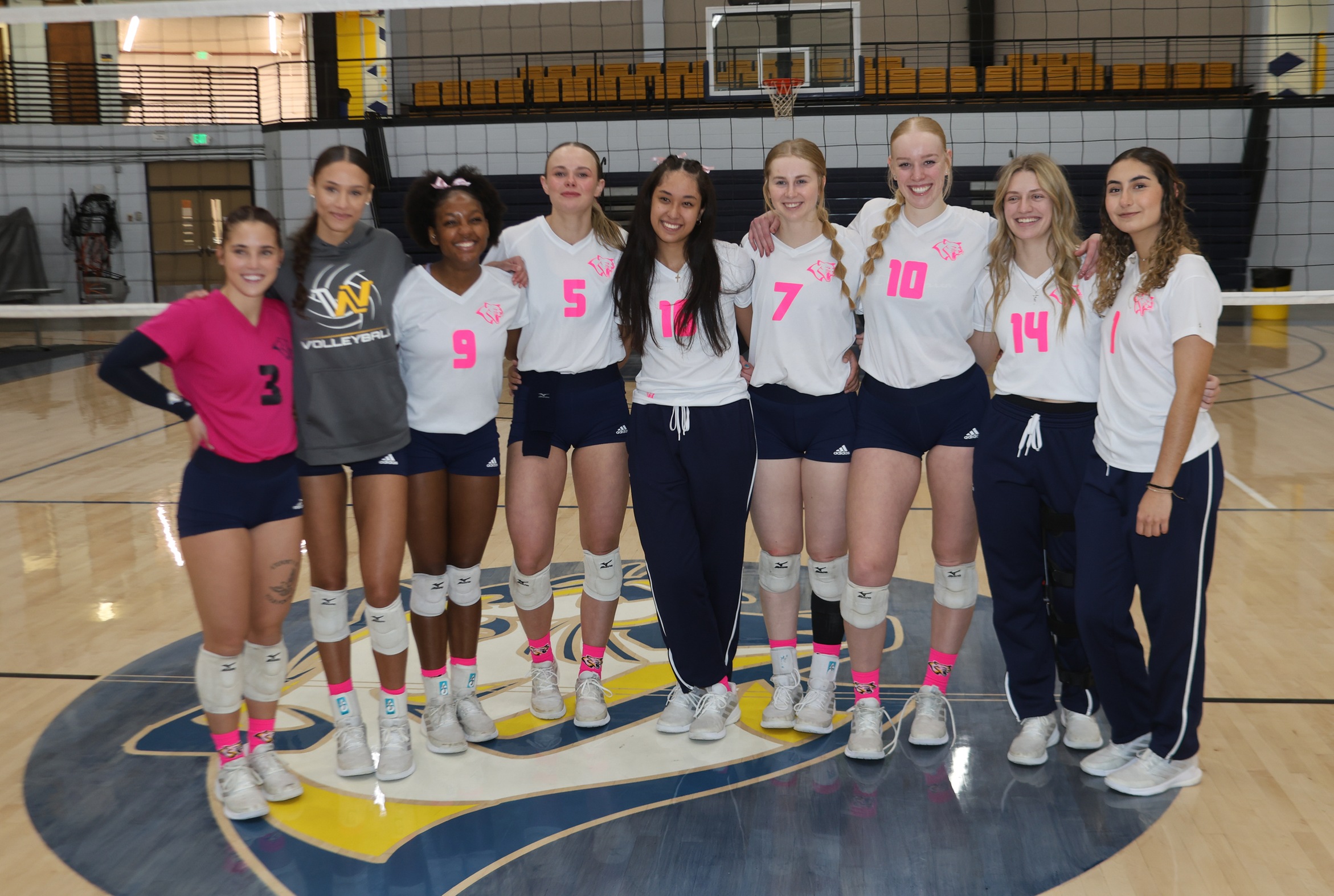 The nine sophomores who played together for the last two years.