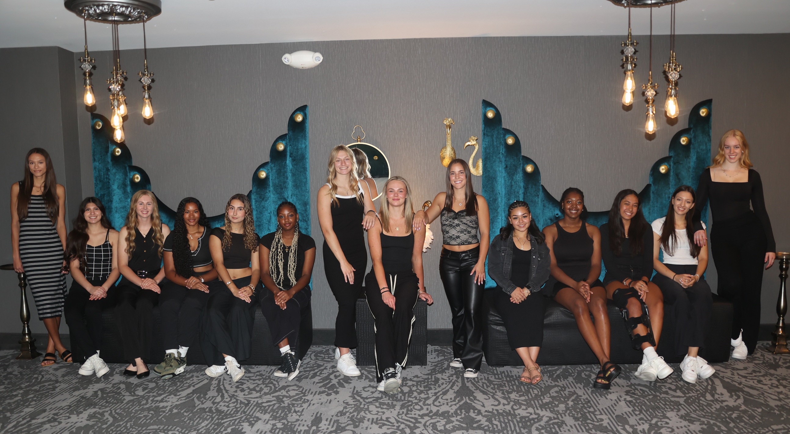 The WNCC volleyball team is dressed for success as they get ready for the season. The team took pictures at Hotel 21, hoping for success this season.