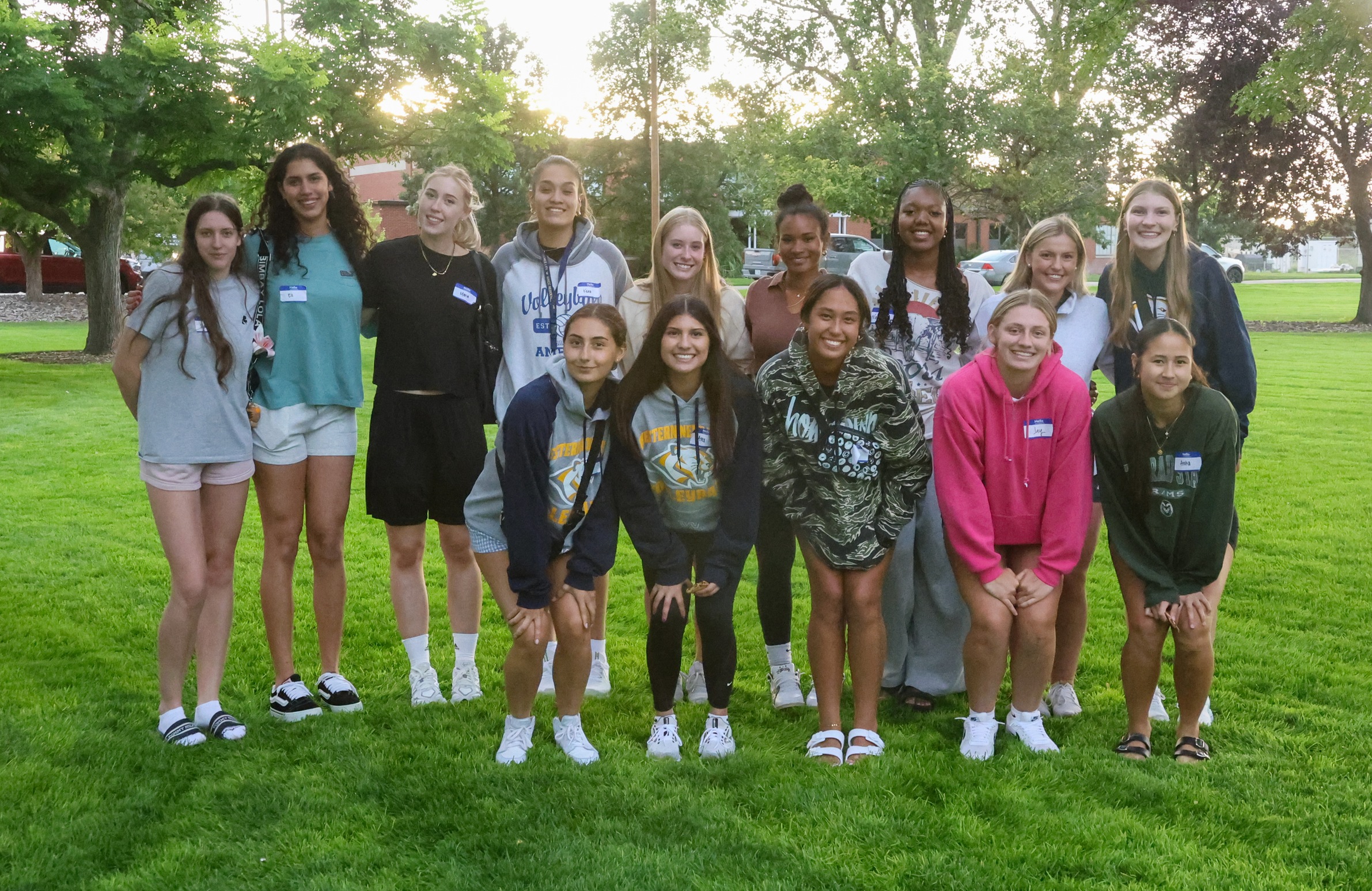 This year's volleyball team Friday night at Frank Park in Scottsbluff.