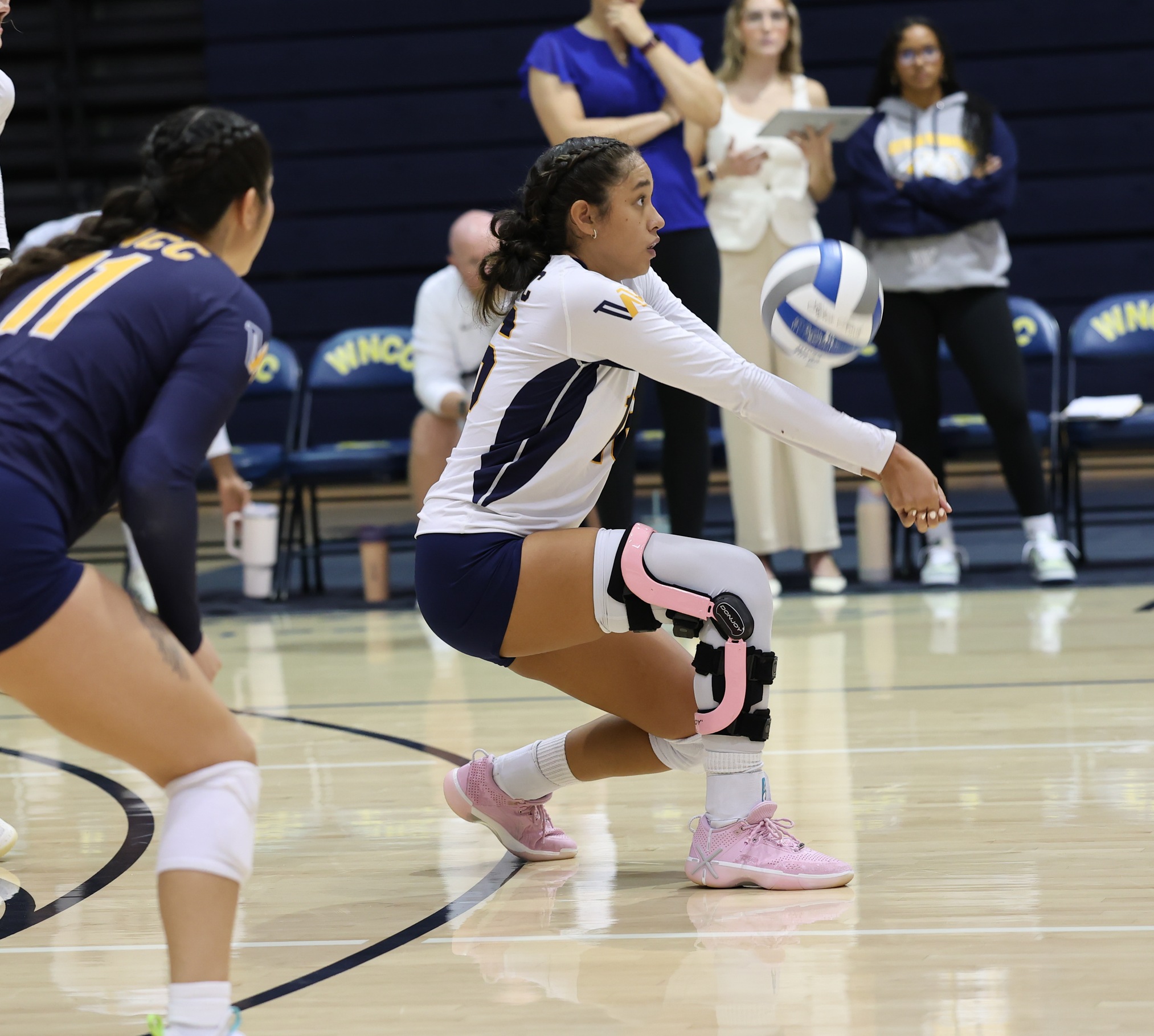 Action in a match against NJC back in September at Cougar Palace.